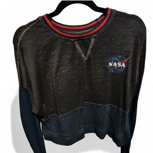 Women Black and Blue NASA Sweater